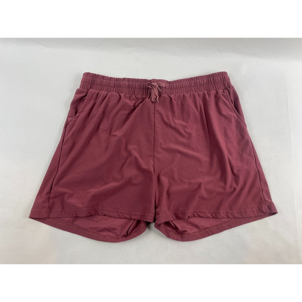 Real Essentials Activewear Shorts Women's Size XL Mauve Pink Lounge Drawstring